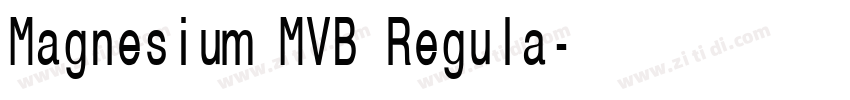 Magnesium MVB Regula字体转换